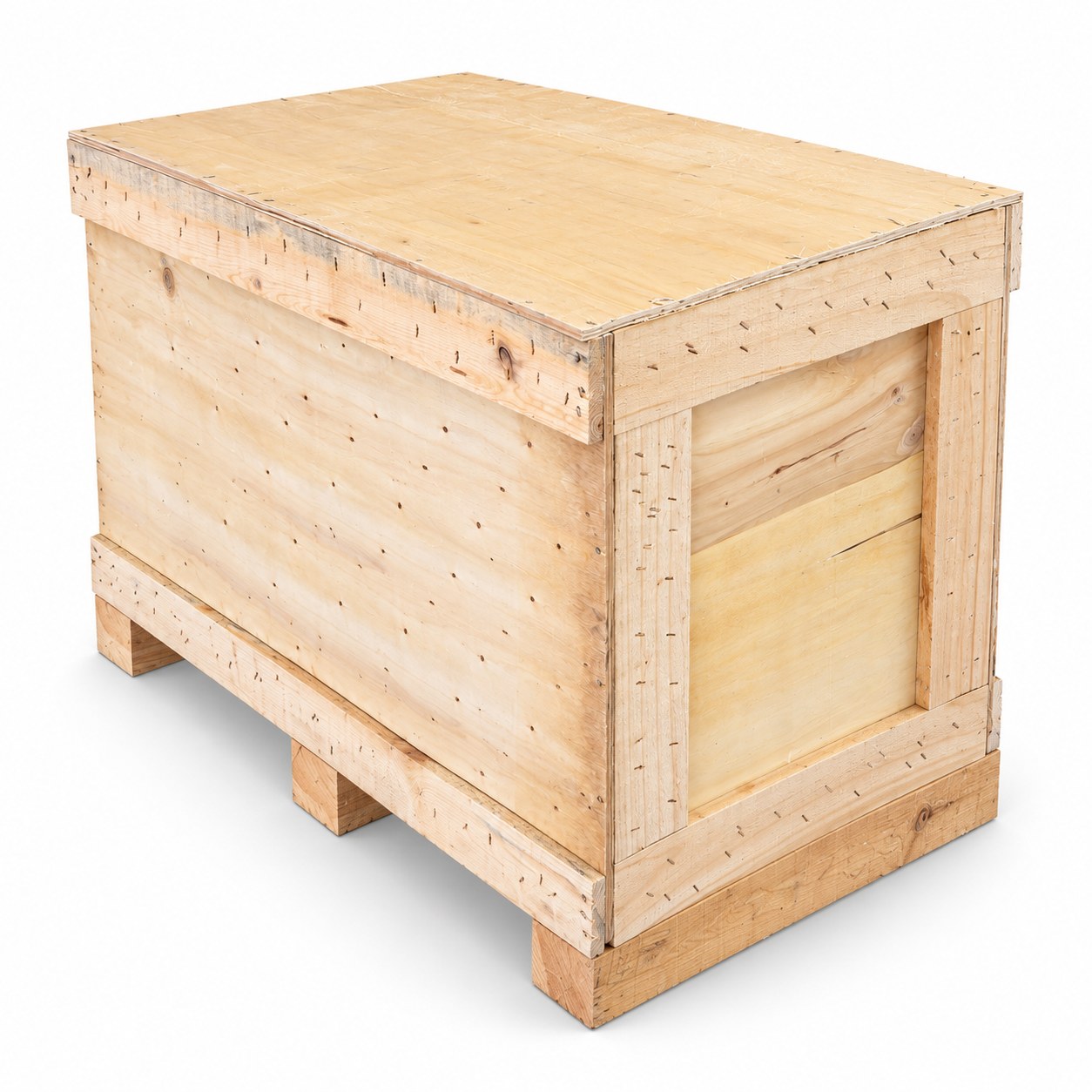 Huacal de madera para transporte y logística